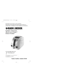 Notice BLACK & DECKER DF400 Freidora