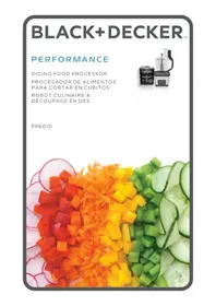 Notice BLACK & DECKER FP6010 Procesador de alimentos