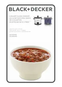 Notice BLACK & DECKER SC1004D Casserole