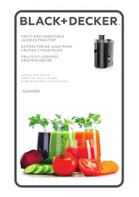 Notice BLACK & DECKER JE2400BD Licuadora