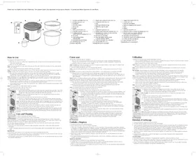 Notice BLACK & DECKER RC850 Cuiseur à riz