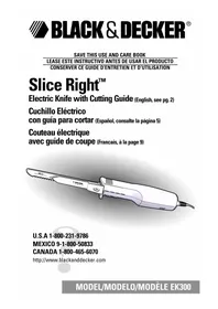 Notice BLACK & DECKER EK300 Cuchillo