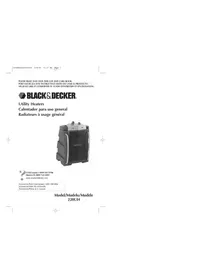 Notice BLACK & DECKER 220UH Chauffage