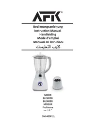 Notice AFK SM400P.2L Elektrische mixer