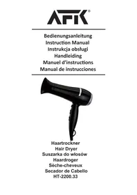 Notice AFK HT2200.33 Sèche cheveux