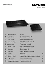 Notice SEVERIN KP 1030 Piano cottura elettrico