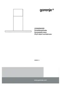 Notice GORENJE GHI93X Afzuigkap