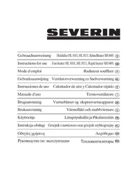 Notice SEVERIN HL 8101 Poêle