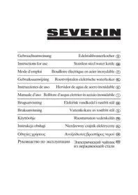 Notice SEVERIN WK 9639 Bouilloire électrique