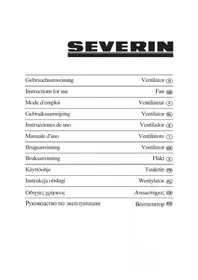 Notice SEVERIN VL 8632 Ventilateur