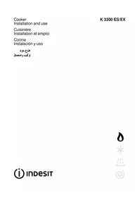 Notice INDESIT K3300 ES(W)EX موقد