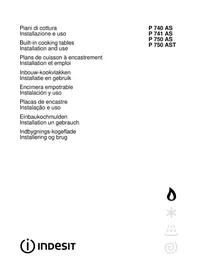 Notice INDESIT P 740 AS (IX) Komfur