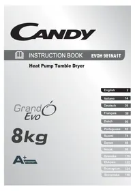 Notice CANDY EVOH 981NA1TS Sušilni stroj
