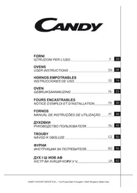 Notice CANDY FCP502N вбудована духовка