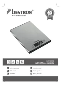 Notice BESTRON AKS1000S Küchenwaage