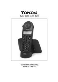 Notice TOPCOM BUTLER 2600 DUO Téléphone