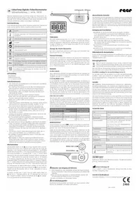 Notice Reer COLOURTEMP 98030 Thermomètre environnement