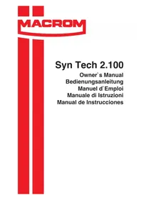 Notice Macrom SYN TECH 2.100