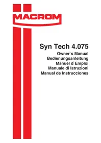 Notice Macrom SYN TECH 4.075 Washing machine