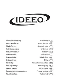 Notice Ideeo HM 0937 Batteur à main
