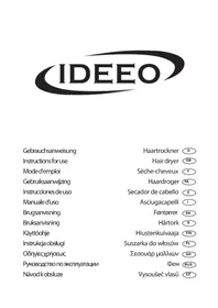 Notice Ideeo HT 0960 Sèche cheveux