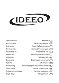 Notice Ideeo KP 0946 Plaque de cuisson électrique