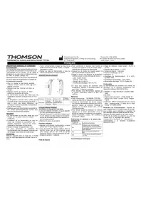 Notice THOMSON TTET 350 Thermomètre environnement