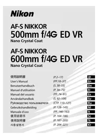 NIKON Nikkor AFS 600mm f4G ED VR - Kameralins