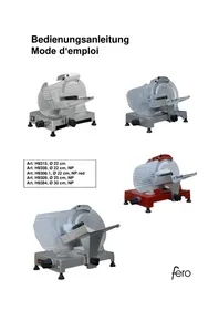 Notice Fero H9308 NP Trancheuse