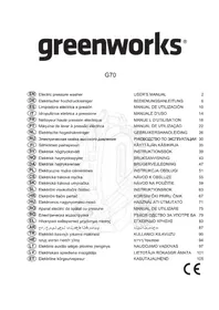 Notice GREENWORKS G70 Nettoyeur haute pression électrique
