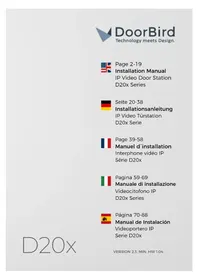 Notice DoorBird D205 Interphone vidéo