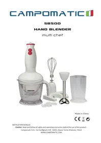 Notice Campomatic SB500 Mixeur plongeant