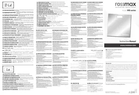 Notice Rossmax WB101 Balance