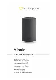 Notice Springlane VINNIE Appareils à emballage sous vide