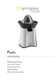 Notice Springlane PAULA Extracteur de jus