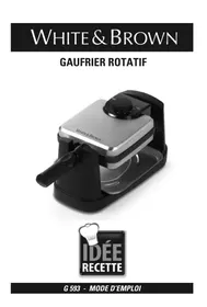 Notice WHITE AND BROWN G 593 Gaufrier