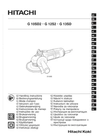 Notice HITACHI G 10SD2 Elektrická uhlová brúska