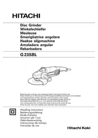 Notice HITACHI G 23SBL Smerigliatrice