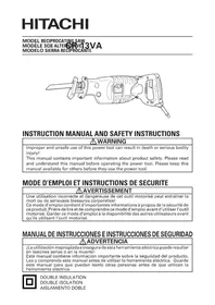 Notice HITACHI CR 13VA
