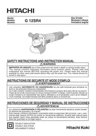 Notice HITACHI G 12SR4