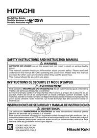Notice HITACHI G 12SW