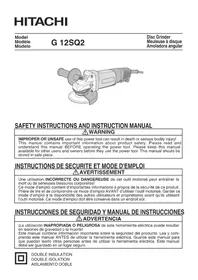 Notice HITACHI G 12SQ2