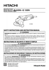 Notice HITACHI G 12SN