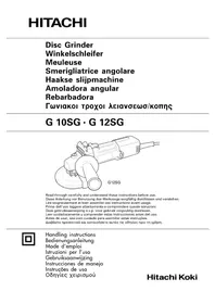 Notice HITACHI G 10SG Trituratore