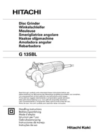 Notice HITACHI G 13SBL Trituratore