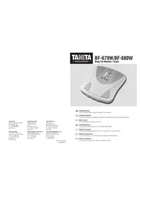Notice TANITA BF679W Bilance
