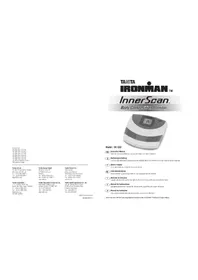 Notice TANITA INNERSCAN BC552 Weegschalen