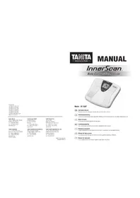 Notice TANITA INNERSCAN BC550T Balanças