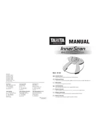 Notice TANITA INNERSCAN BC533 Waagen