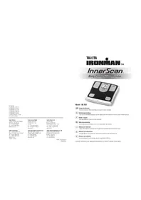 Notice TANITA INNERSCAN BC553 Weegschalen